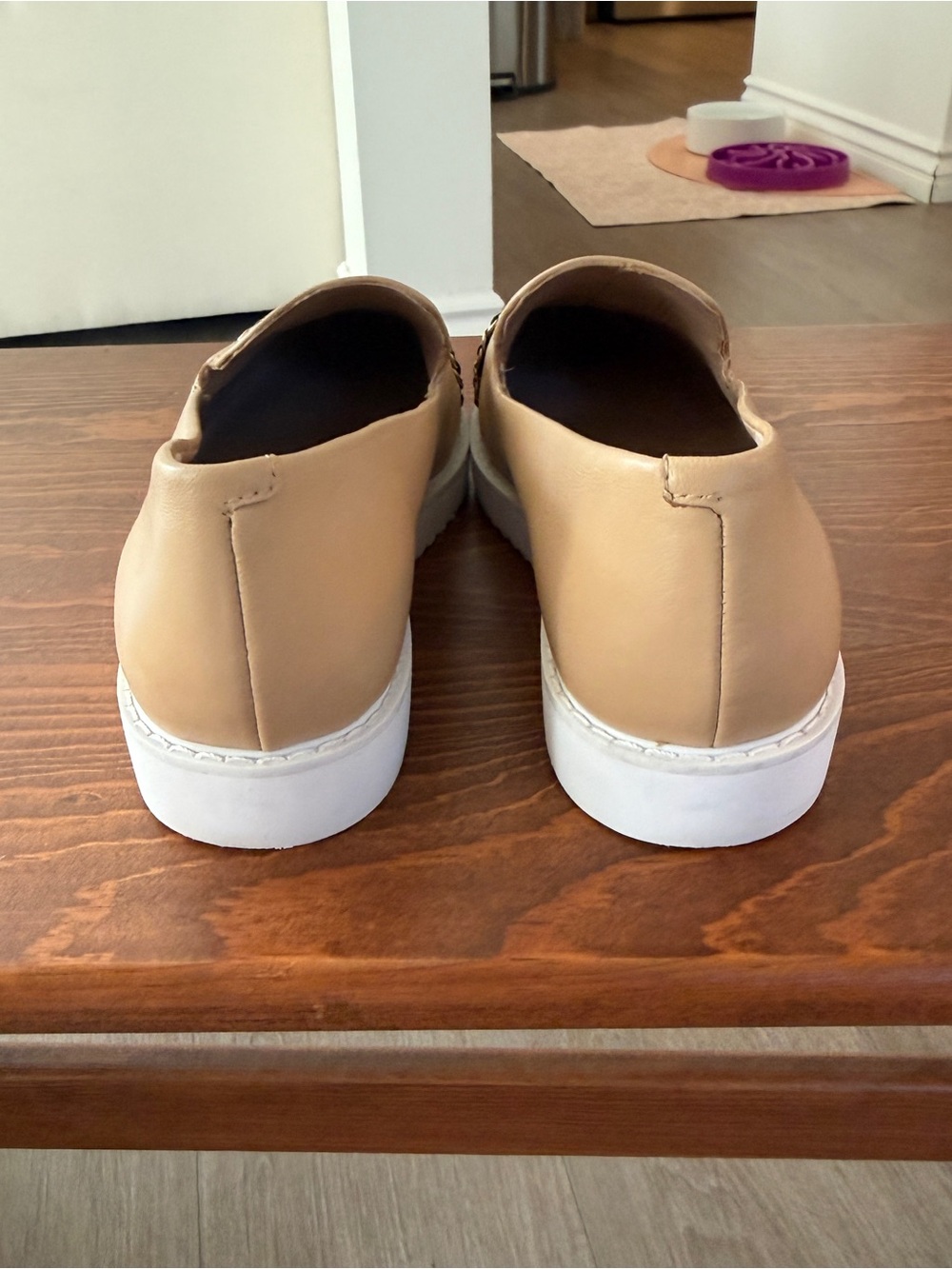 Karl Lagerfeld Paris | Caralee Slip-On Loafers | Beige/Black | 7 - Picture 8 of 10